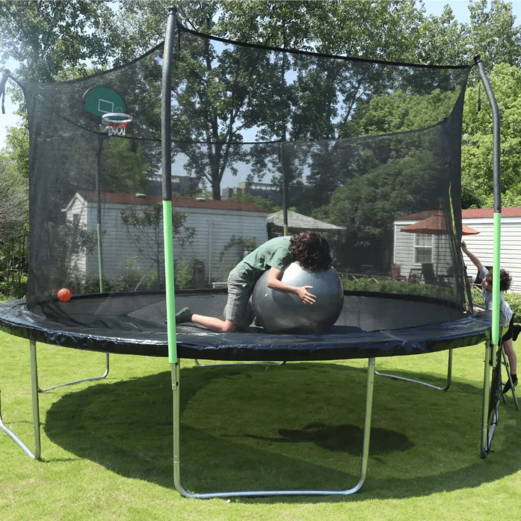 AOTOB 14 FT Trampoline with Safety Enclosure Net