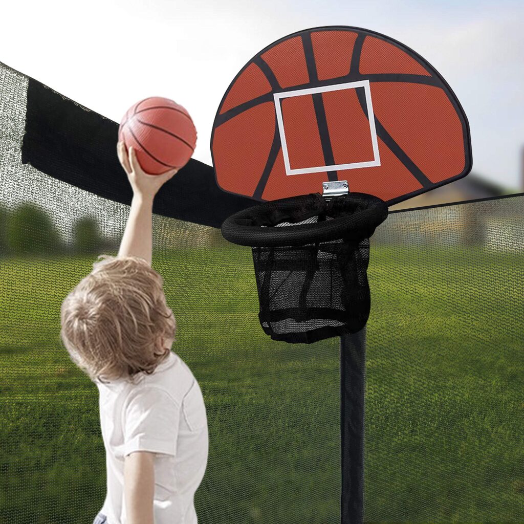 Poncho Trampoline Basketball Hoop