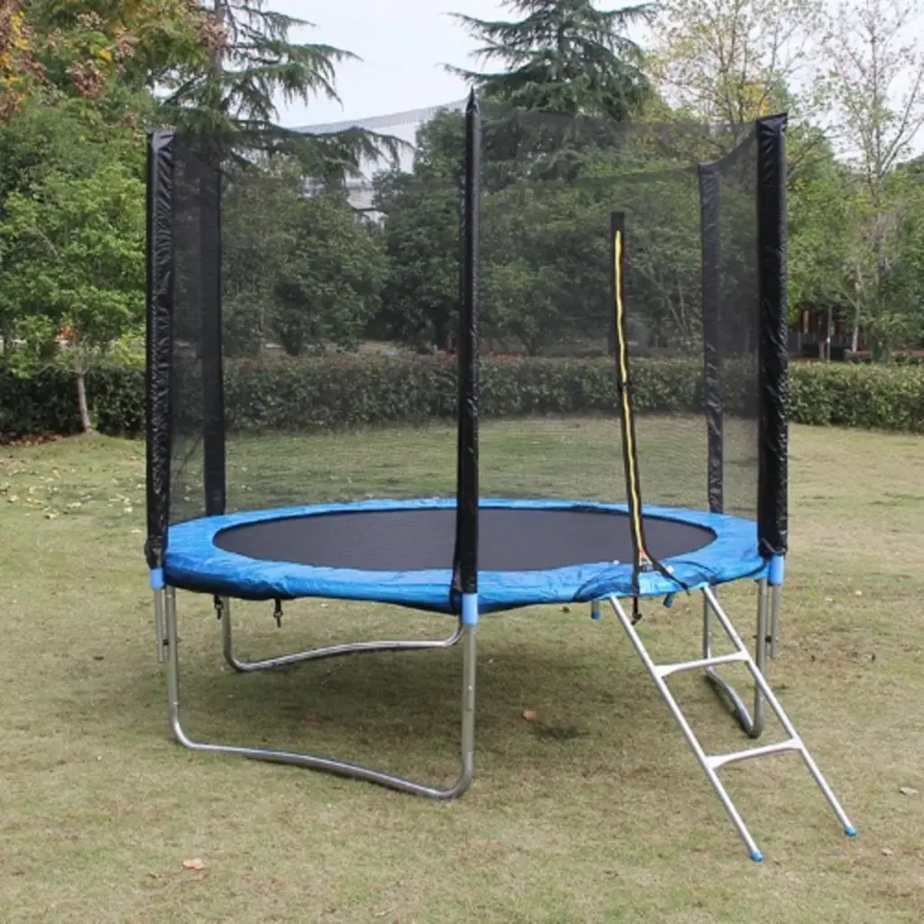 SereneLife 8 FT Trampoline with Enclosure Net