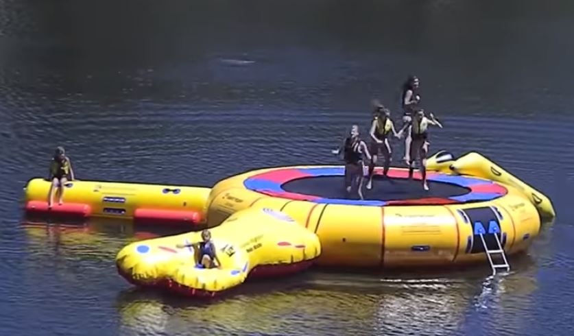 Island Hopper 20-Foot Acrobat Water Trampoline