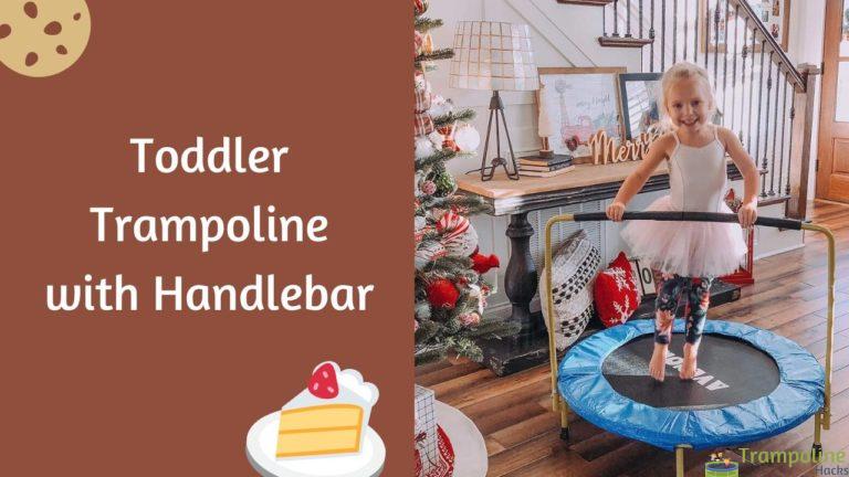 Toddler Trampoline with Handlebar