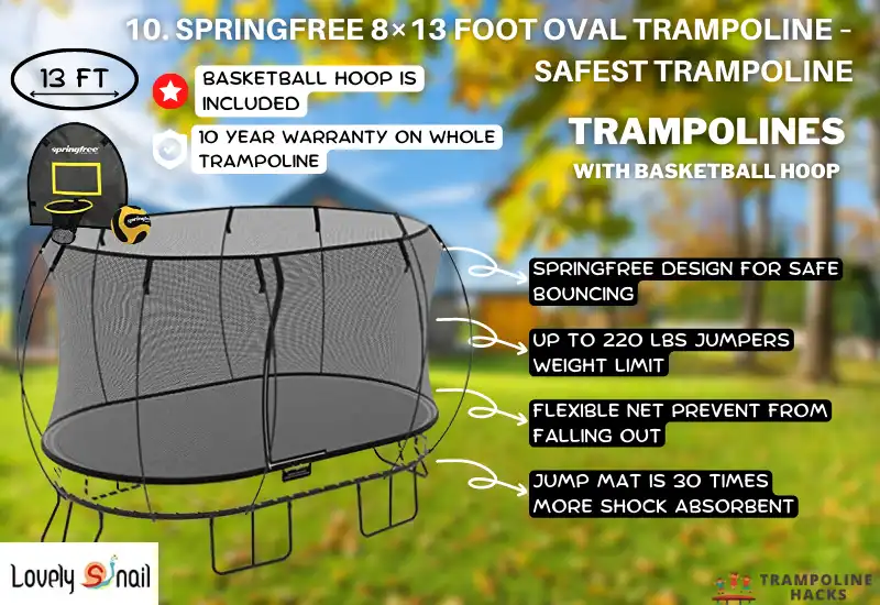  Springfree 8×13 Foot Oval Trampoline – Safest Trampoline