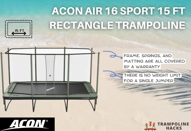 Acon Air 16 Sport 15 ft Rectangle Trampoline