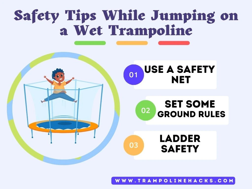 Safety Tips While Jumping on a Wet Trampoline