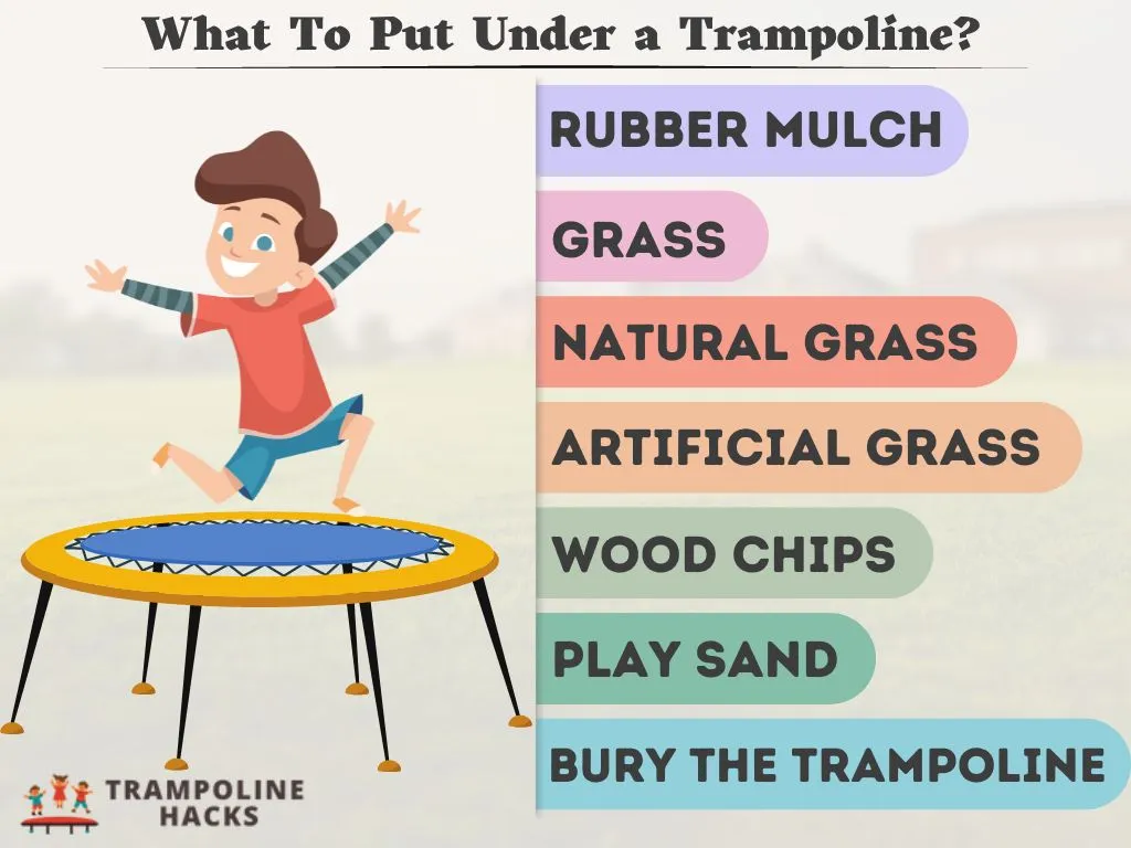 What To Put Under a Trampoline