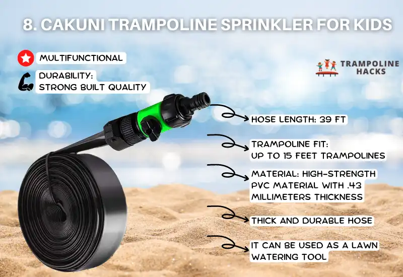 Cakuni Trampoline Sprinkler for Kids