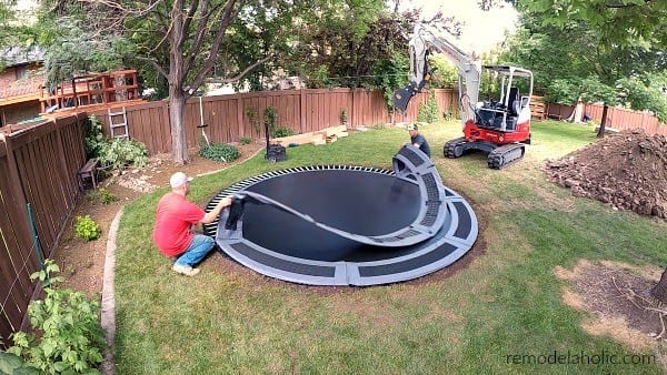 Can I put a trampoline over a leach field?